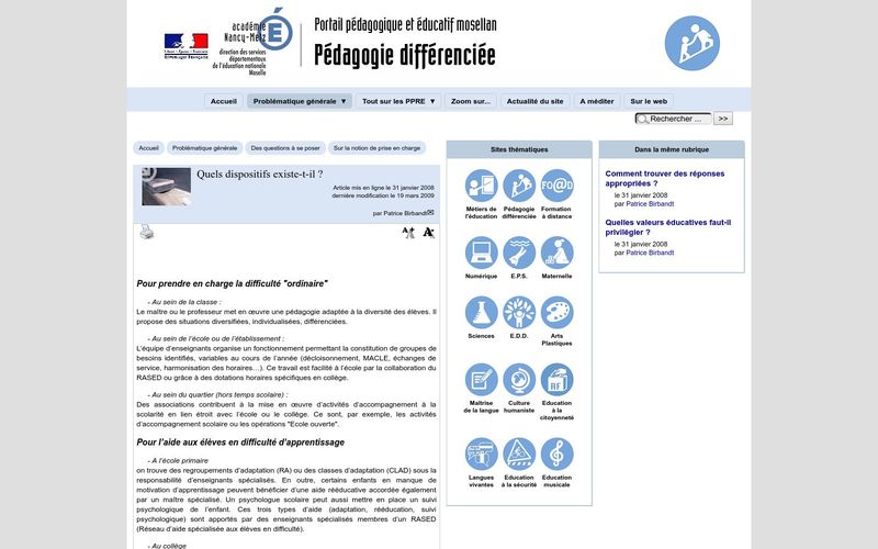 Académie de Nancy : quels dispositifs existe-t-il pour prendre en charge la difficulté à l'école ?